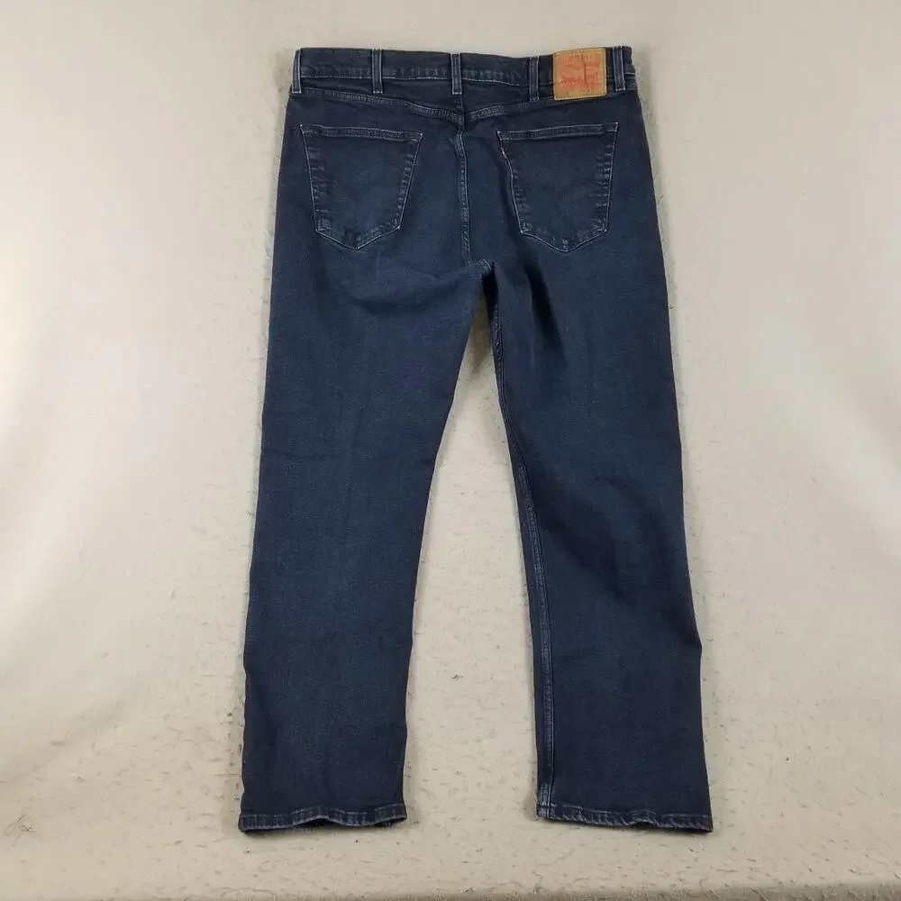 Levis 505‎ Jeans Mens 40x32 Blue Denim Straight Leg Zip Fly Classic 500 Series